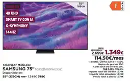 El Corte Inglés SAMSUNG 75" Televisor MiniLED oferta