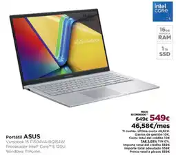 El Corte Inglés ASUS Portátil oferta