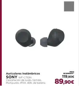 El Corte Inglés SONY Auriculares Inalámbricos oferta