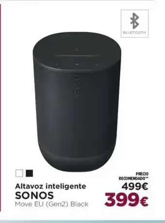 El Corte Inglés SONOS Altavoz inteligente oferta