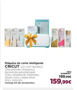 El Corte Inglés CRICUT Máquina de corte inteligente oferta