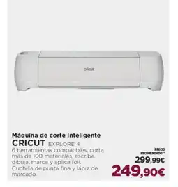 El Corte Inglés CRICUT Máquina de corte inteligente oferta