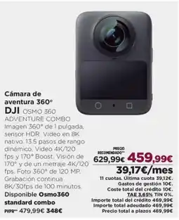 El Corte Inglés DJI Cámara de aventura 360° oferta
