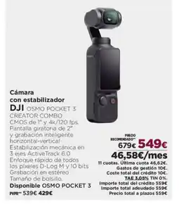 El Corte Inglés DJI Cámara con estabilizador oferta