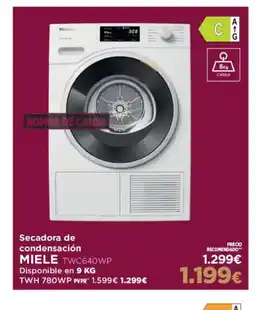 El Corte Inglés MIELE Secadora de condensación oferta
