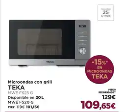 El Corte Inglés TEKA Microondas con grill oferta