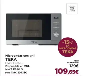 El Corte Inglés TEKA Microondas con grill oferta