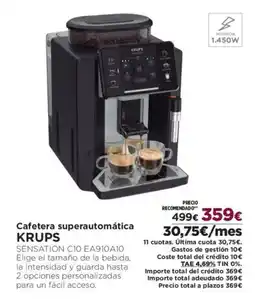 El Corte Inglés KRUPS Cafetera superautomática oferta