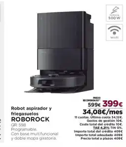 El Corte Inglés ROBOROCK Robot aspirador y friegasuelos oferta