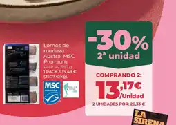 La Sirena Lomos de merluza oferta