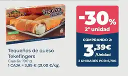 La Sirena Tequeños de queso Tekefingers oferta