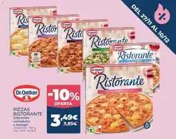 La Sirena DR OETKER Pizzas ristorante oferta