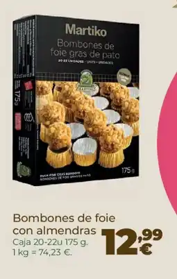 La Sirena Bombones de foie con almendras oferta