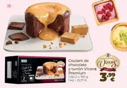 La Sirena Coulant de chocolate y turrón Vicens Premium oferta