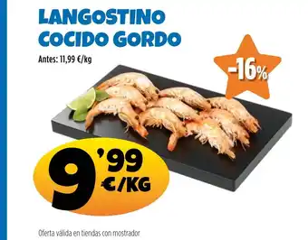 Langostino cocido gordo