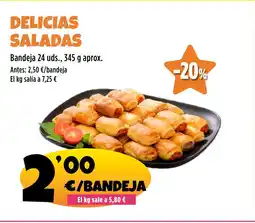 AhorraMas Delicias saladas oferta