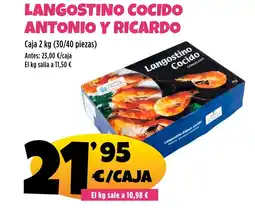 AhorraMas Langostino cocido antonio y ricardo oferta