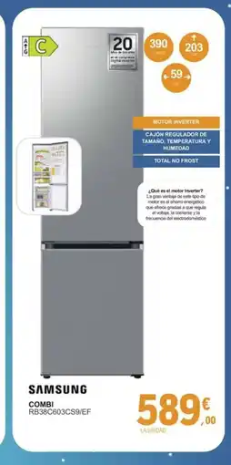 E.Leclerc SAMSUNG Combi RB38C603CS9/EF oferta