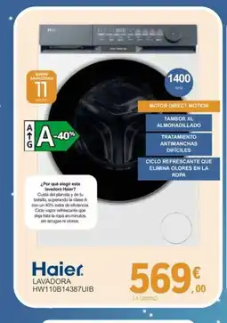 E.Leclerc HAIER Lavadora HW110B14387UIB oferta