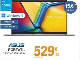 E.Leclerc ASUS Portátil F1504VA-BQ125W oferta