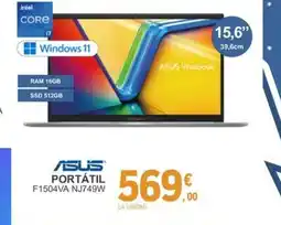 E.Leclerc ASUS Portátil F1504VA NJ749W oferta