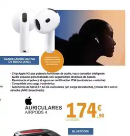 E.Leclerc Auriculares airpods 4 oferta