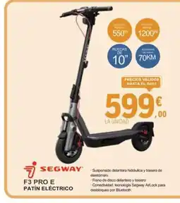 E.Leclerc SEGWAY F3 pro e patin eléctrico oferta
