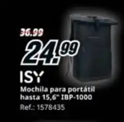 MediaMarkt ISY Mochila para portátil hasta 15,6" IBP-1000 oferta
