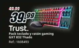 MediaMarkt TRUST Pack teclado y ratón gaming GXT 832 Thado oferta