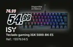 MediaMarkt ISY Teclado gaming IGK 5000-BK-ES oferta