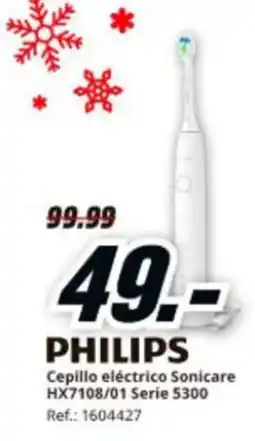 MediaMarkt PHILIPS Cepillo eléctrico Sonicare HX7108/01 Serie 5300 oferta