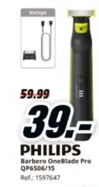 MediaMarkt PHILIPS Barbero OneBlade Pro QP6506/15 oferta