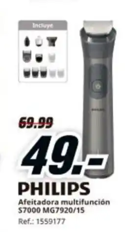 MediaMarkt PHILIPS Afeitadora multifunción $7000 MG7920/15 oferta
