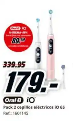 MediaMarkt ORAL-B Pack 2 cepillos eléctricos iO 65 oferta