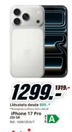 MediaMarkt IPHONE 17 Pro oferta