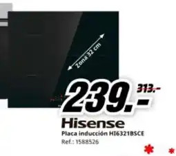 MediaMarkt HISENSE Placa inducción HI6321BSCE oferta
