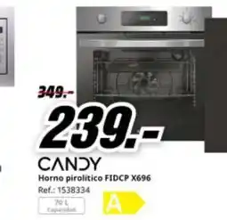 MediaMarkt CANDY Horno pirolitico FIDCP X696 oferta