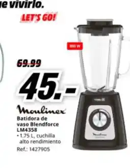 MediaMarkt MOULINEX Batidora de vaso Blendforce LM4358 oferta