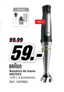 MediaMarkt BRAUN Batidora de mano MQ7025 oferta