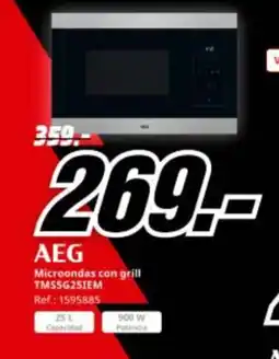 MediaMarkt AEG Microondas con grill TMS5625IEM oferta