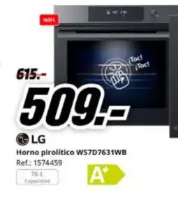 MediaMarkt LG Horno pirolítico WS7D7631WB oferta