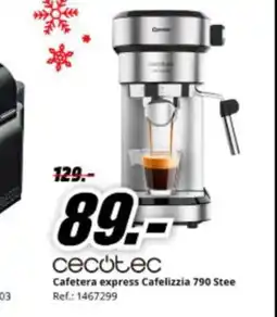 MediaMarkt CECOTEC Cafetera express Cafelizzia 790 Stee oferta