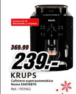 MediaMarkt KRUPS Cafetera superautomática Roma EA81K870 oferta
