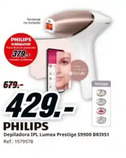 MediaMarkt PHILIPS Depiladora IPL Lumea Prestige $9900 BR1951 oferta