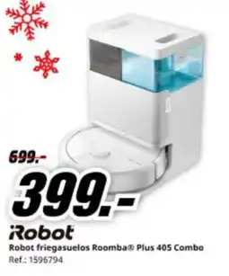 MediaMarkt ROBOT friegasuelos Roomba® Plus 405 Combo oferta
