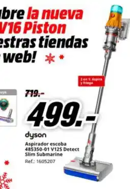 MediaMarkt DYSON Aspirador escoba 485350-01 V125 Detect Slim Submarine oferta