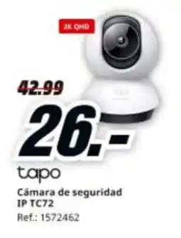 MediaMarkt TAPO Cámara de seguridad IP TC72 oferta