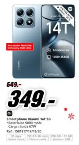 MediaMarkt Smartphone Xiaomi 14T 5G oferta