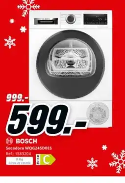 MediaMarkt BOSCH Secadora WQG245DOES oferta