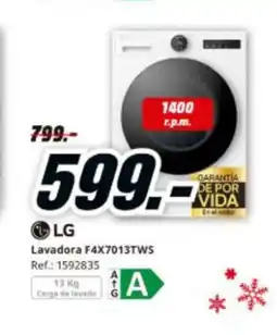 MediaMarkt LG Lavadora F4X7013TWS oferta